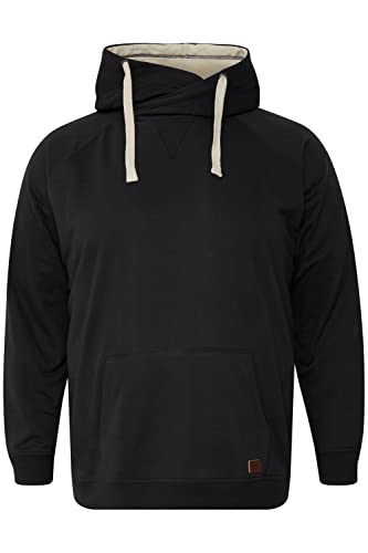 Blend BT Sales Hoodie Herren Big & Tall Kapuzenpullover Vintage Pullover mit Kapuze Große Größen bis 6XL, Größe:5XL, Farbe:Black (194007) von b BLEND