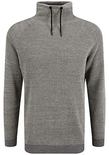 Blend Comulco Herren Strickpullover Grobstrick Pullover mit Tube-Kragen, Größe:XL, Farbe:Pewter Mix (200277) von b BLEND