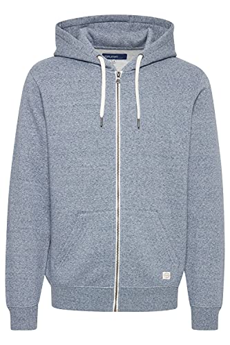 Blend Gordon Herren Sweatjacke Kapuzenjacke Hoodie mit Kapuze, Größe:L, Farbe:Dress Blues Melange (1940241) von b BLEND