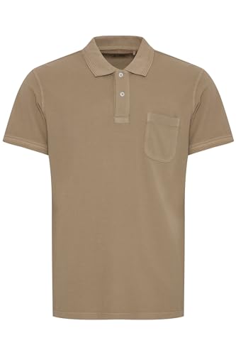 Blend He BHPolo Herren Poloshirt Shirt mit Umlegekragen Brusttasche Knöpfen 100% Baumwolle Regular fit, Größe:3XL, Farbe:Crockery (161104) von b BLEND