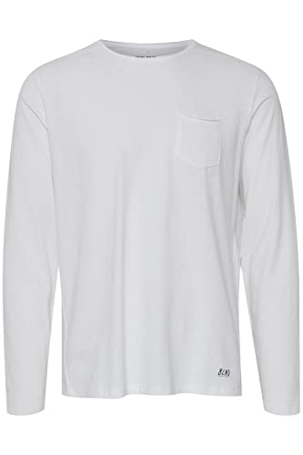 Blend Herren 20703060 Langarmshirt, Weiß (White 70002), X-Large (Herstellergröße: XL) von b BLEND