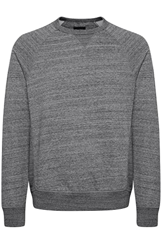 Blend BHAlton Crew Neck Sweatshirt Crew Neck Sweatshirt Herren Sweatshirt Pullover Pulli mit Rundhalsausschnitt, Größe:M, Farbe:Pewter Mix (70817) von b BLEND