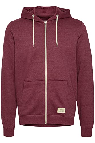 Blend Herren Sweatjacke Kapuzenpullover, Rot (Zinfandel 73006), Large (Herstellergröße: L) von b BLEND