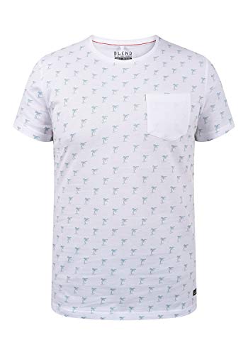 Blend Herren T-Shirt Kurzarm Shirt 20707879, Größe:XL, Farbe:White (70002) von b BLEND