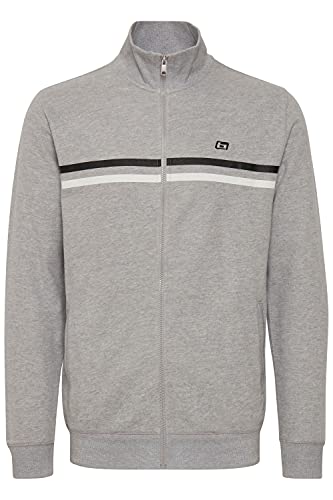 Blend Jannek Herren Sweatjacke Cardigan Jacke mit Stehkragen aus 100% Baumwolle, Größe:XXL, Farbe:Stone Mix (200274) von b BLEND