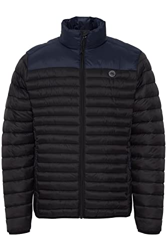 Blend Kaleo Herren Steppjacke Übergangsjacke Jacke leicht wattiert mit Stehkragen, Größe:L, Farbe:Black (194007) von b BLEND