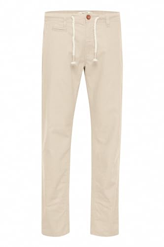 Blend BHLanias Herren Leinenhose Sommerhose Lange Stoffhose mit Eingrifftaschen Leinenmix Regular fit, Größe:S, Farbe:Chalk Stone (70032) von b BLEND