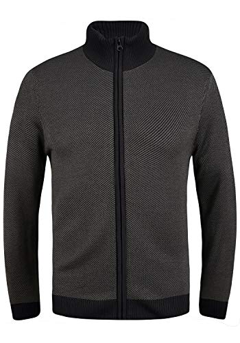 Blend Londer Herren Strickjacke Cardigan Feinstrick mit Stehkragen, Größe:XL, Farbe:Black (194007) von b BLEND