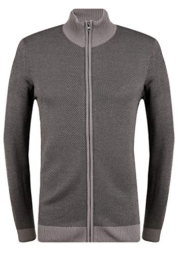 Blend Londer Herren Strickjacke Cardigan Feinstrick mit Stehkragen, Größe:XXL, Farbe:Granite (70147) von b BLEND