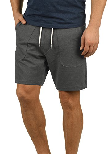Blend Mulker Herren Sweatshorts Kurze Hose Jogginghose mit Kordel Regular Fit, Größe:3XL, Farbe:Pewter Mix (70817) von b BLEND