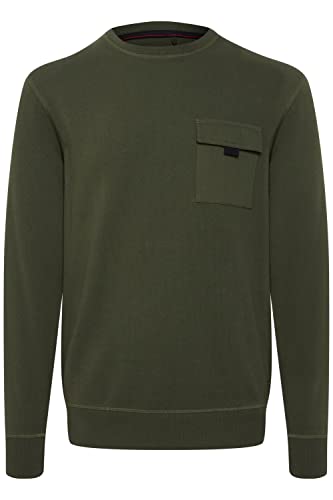 Blend Oskari Herren Sweatshirt Pullover Pulli aus 100% Baumwolle, Größe:L, Farbe:Deep Depths (190413) von b BLEND