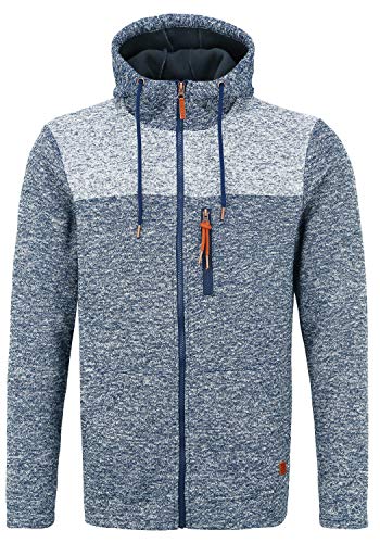BLEND Pinheiro Herren Fleecejacke Sweatjacke Jacke mit Kapuze, Größe:S, Farbe:Dress Blues (194024) von b BLEND
