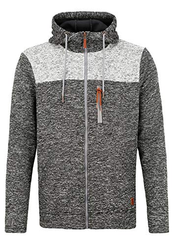 Blend Pinheiro Herren Fleecejacke Sweatjacke Jacke mit Kapuze, Größe:XXL, Farbe:Black (194007) von b BLEND