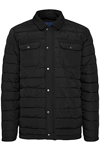 Blend Ruven Herren Steppjacke Übergangsjacke Jacke leicht wattiert mit Kent Kragen, Größe:M, Farbe:Black (194007) von b BLEND