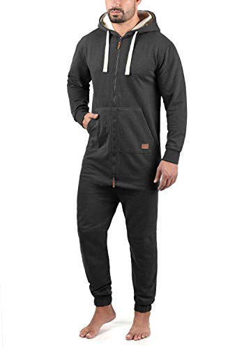 Blend Salinho Herren Overall Jumpsuit Mit Kapuze, Größe:L, Farbe:Charcoal (70818) von b BLEND