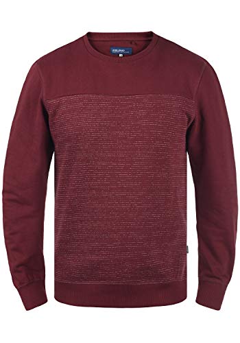 Blend Tok Herren Sweatshirt Pullover Pulli mit Rundhalsausschnitt, Größe:L, Farbe:Tawny Port (191725) von b BLEND