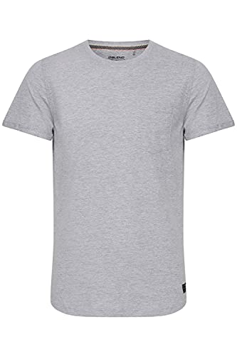 Blend Whitson Herren T-Shirt Kurzarm Shirt aus 100% Baumwolle, Größe:L, Farbe:Stone Mix (200274) von b BLEND