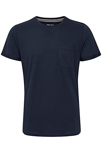 Blend Whitson Herren T-Shirt Kurzarm Shirt aus 100% Baumwolle, Größe:XL, Farbe:Dress Blues (194024) von b BLEND