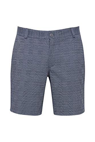 b BLEND Almo Herren Chino Shorts Bermuda Kurze Hose mit Muster Regular Fit, Größe:XXL, Farbe:Dress Blues (194024) von b BLEND