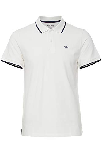 b BLEND Alsek Herren Poloshirt Polohemd T-Shirt mit Polokragen und Knöpfen, Größe:XL, Farbe:Snow White (110602) von b BLEND