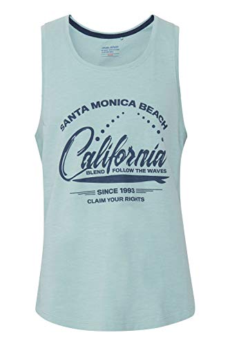 b BLEND Galifo Herren Tank Top mit Print und Rundhalsausschnitt, Größe:XL, Farbe:Aquifer (155207) von b BLEND