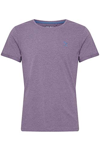 b BLEND Gila Herren T-Shirt Kurzarm Shirt mit Rundhalsausschnitt und Stickerei, Größe:XXL, Farbe:Chalk Violet (173615) von b BLEND