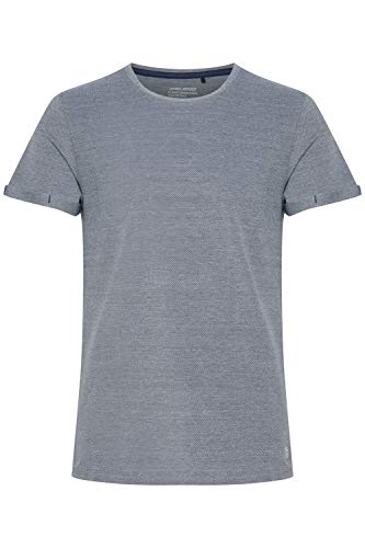 b BLEND Sanford Herren T-Shirt Kurzarm Shirt mit Rundhalsausschnitt aus 100% Baumwolle, Größe:XL, Farbe:Dark Denim (194118) von b BLEND