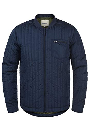 b BLEND Stan Herren Steppjacke Übergangsjacke Jacke gefüttert mit Stehkragen, Größe:L, Farbe:Dress Blues (194024) von b BLEND