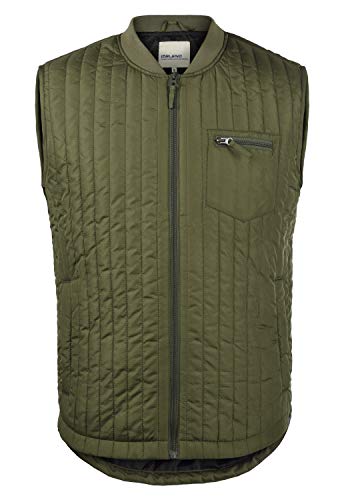 b BLEND Stanlo Herren Weste Steppweste Outdoor Weste gefüttert mit Stehkragen, Größe:L, Farbe:Dusty Olive (180515) von b BLEND