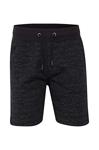 b BLEND Tokker Herren Sweatshorts Kurze Hose Jogginghose mit Rippbund und Kordelzug Regular Fit, Größe:L, Farbe:Black (194007) von b BLEND