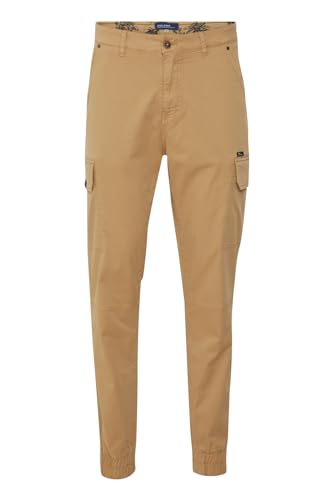 Herren Blend Chino Jogger Plus Size | Relaxed Basic Cargo Stoff Hose | Übergröße Regular Fit Pants BHNAN, Farben:Braun, Größe Hosen:33W / 32L von b-Blend-BLEND