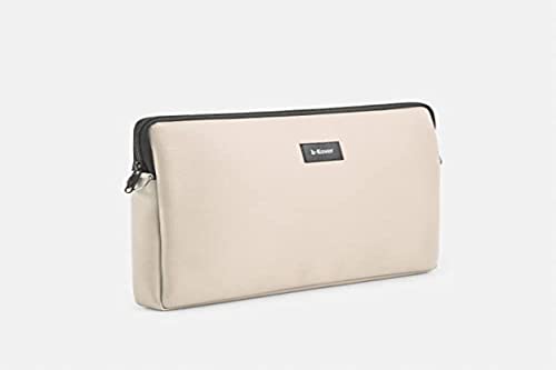 b-Kover 14 Zoll Laptop-Hülle/Laptop-Tasche Wasserdichtes Veganes Leder/Damen/Herren Laptop-Tasche (Beige) von b-Kover