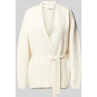 B.Young Cardigan mit Bindegürtel Modell 'Otari' in Offwhite, Größe XL B.Young Cardigan mit Bindegürtel Modell 'Otari' in Offwhite, Größe XL von b.Young