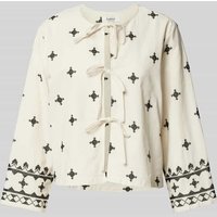 B.Young Hemdbluse mit Schnürverschluss Modell 'DUNIA' in Offwhite, Größe 38 B.Young Hemdbluse mit Schnürverschluss Modell 'DUNIA' in Offwhite, Größe 38 von b.Young