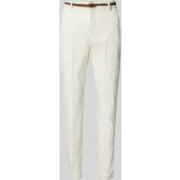B.Young Hose mit Gürtel Modell 'DAYS' in Offwhite, Größe 46 B.Young Hose mit Gürtel Modell 'DAYS' in Offwhite, Größe 46 von b.Young