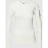 B.Young Longsleeve mit Rundhalsausschnitt in Offwhite, Größe S von b.Young