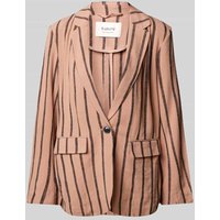 B.Young Regular Fit Blazer aus Viskose-Leinen-Mix Modell 'JOHANNA' in Rostrot, Größe 40 von b.Young