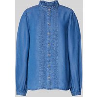 B.Young Regular Fit Jeansbluse mit Stehkragen Modell 'KOSMO' in Dunkelblau, Größe 40 von b.Young