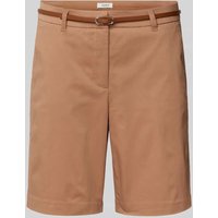 B.Young Regular Fit Shorts mit Gürtel Modell 'Days' in Hellbraun, Größe 42 von b.Young