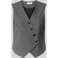B.Young Regular Fit Weste aus Viskose-Mix Modell 'Etona' in Mittelgrau, Größe 36 von b.Young