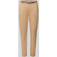 B.Young Tapered Fit Hose mit Gürtel Modell 'DAYS' in Taupe, Größe 44 von b.Young