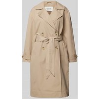 B.Young Trenchcoat mit Bindegürtel Modell 'Calea' in Sand, Größe 42 von b.Young