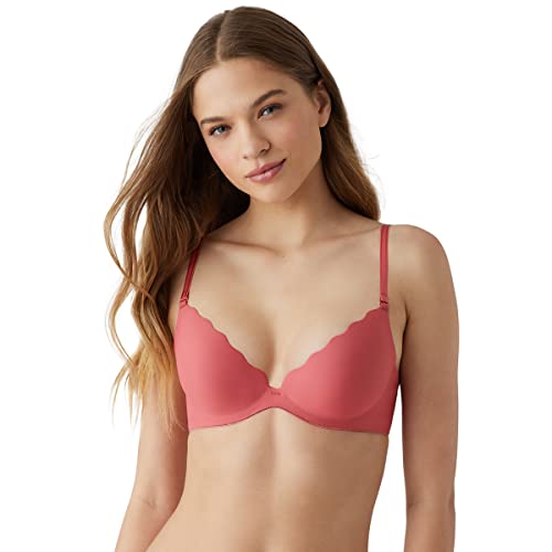 b.tempt'd Damen B.wow'd Push-Up-BH, Undurchsichtige, Schieferrose, 80DD von b.tempt'd