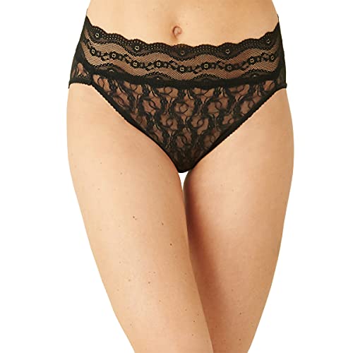 b.tempt'd Damen Lace Kiss Hi Leg Brief Panty Slip, Night, X-Large von b.tempt'd