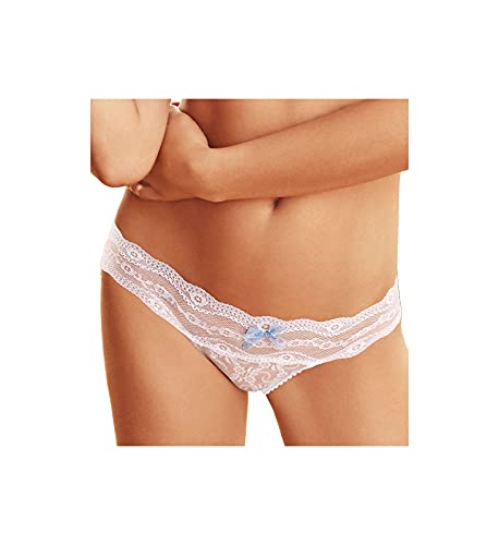 b.tempt'd by Wacoal Damen Lace Kiss Thong Panty - Wei - Medium von b.tempt'd