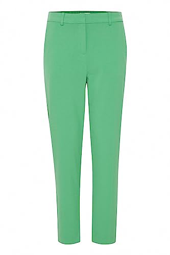 b.young BYDanta Crop Pant Damen Hose Stoffhose mit Stretch, Größe:40, Farbe:Ming Green (165930) von b.young