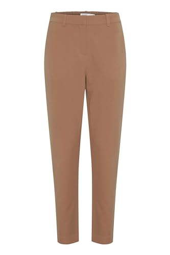 b.young BYDanta Crop Pant Damen Hose Stoffhose mit Stretch, Größe:40, Farbe:Toasted Coconut (181029) von b.young