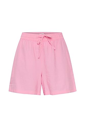 b.young BYFALAKKA Shorts Damen Chino Shorts Kurze Hose Leinen Shorts Loose-Fit mit elastischem Bund, Größe:40, Farbe:Begonia Pink (152215) von b.young