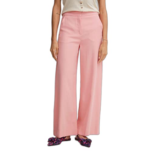 b.young BYFVELENA Pants Damen Hose Stoffhose Weide Leg weites Bein Regular-Fit, Größe:36, Farbe:Quartz Pink (141714) von b.young