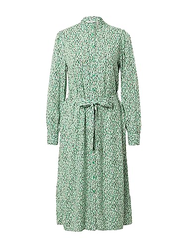 b.young BYJOSA Shirt Dress Damen Freizeitkleid Kleid mit Knopfleiste und Gürtelschlaufe an der Taille, Größe:44, Farbe:Ming Green Mix (201685) von b.young